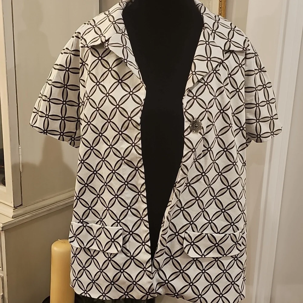 COLDWATER‎ CREEK Short Sleeve Blazer Size 14